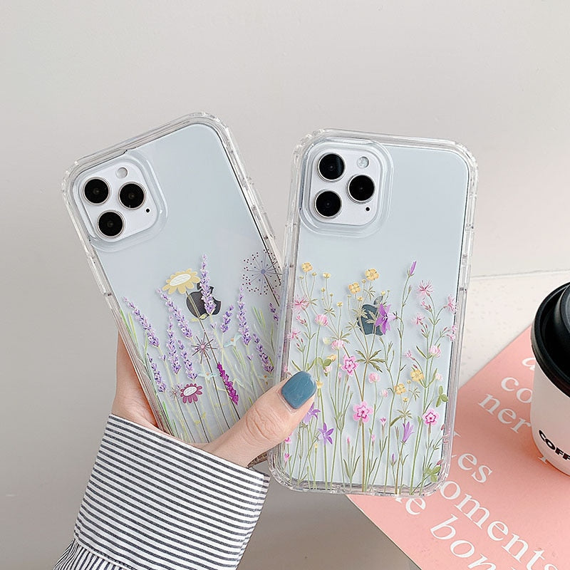 Lavender iPhone Case with Bumper Sides-Fonally-Fonally-iPhone-Case-Cute-Royal-Protective