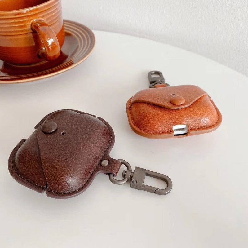 Leather AirPods 3 Case-Fonally-Fonally-iPhone-Case-Cute-Royal-Protective