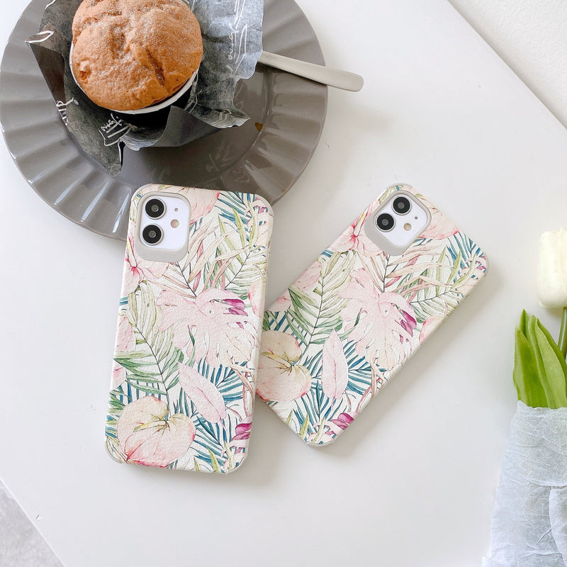 Leaves iPhone Case-Fonally-Fonally-iPhone-Case-Cute-Royal-Protective