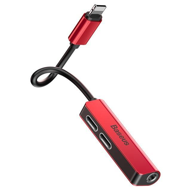 Listen & Charge Adapter-Fonally-Red-