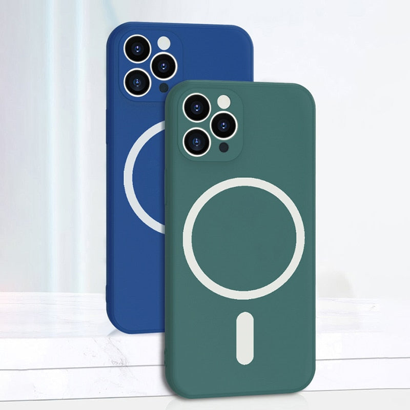 MagSafe Compatible Transparent and Silicone iPhone Case-Fonally-Fonally-iPhone-Case-Cute-Royal-Protective