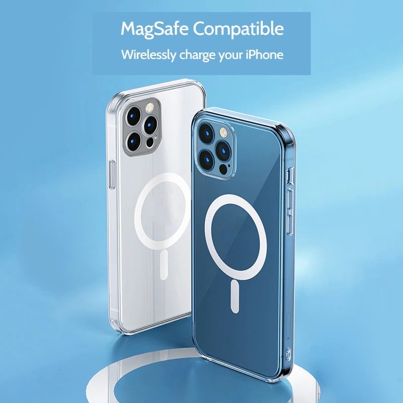 MagSafe Compatible Transparent and Silicone iPhone Case-Fonally-