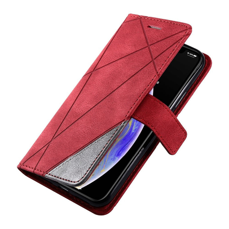 Magnetic Leather Wallet Flip iPhone Case-Fonally-Fonally-iPhone-Case-Cute-Royal-Protective