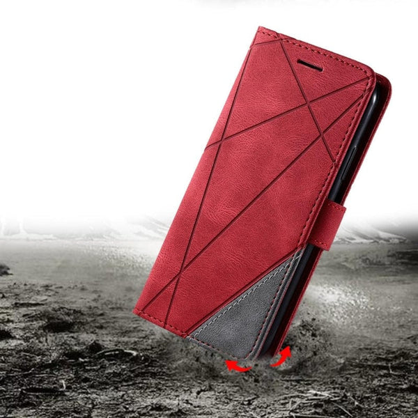 Magnetic Leather Wallet Flip iPhone Case-Fonally-Fonally-iPhone-Case-Cute-Royal-Protective