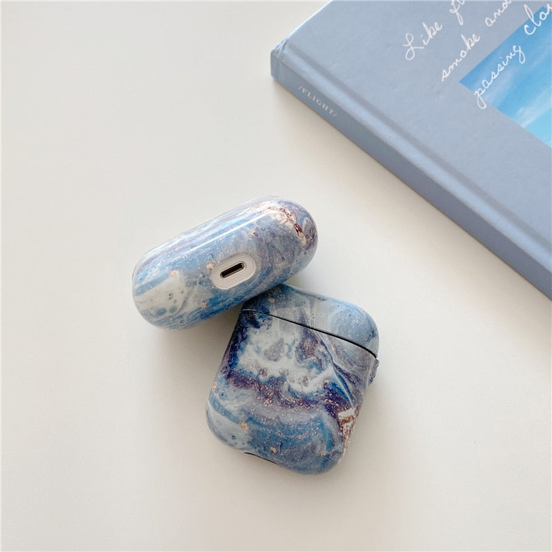 Marble iPhone AirPods Case Combo 1-Fonally-Fonally-iPhone-Case-Cute-Royal-Protective
