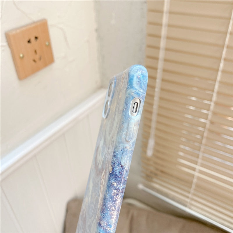 Marble iPhone AirPods Case Combo 1-Fonally-Fonally-iPhone-Case-Cute-Royal-Protective