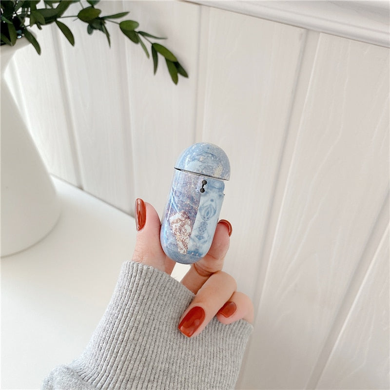 Marble iPhone AirPods Case Combo 1-Fonally-Fonally-iPhone-Case-Cute-Royal-Protective
