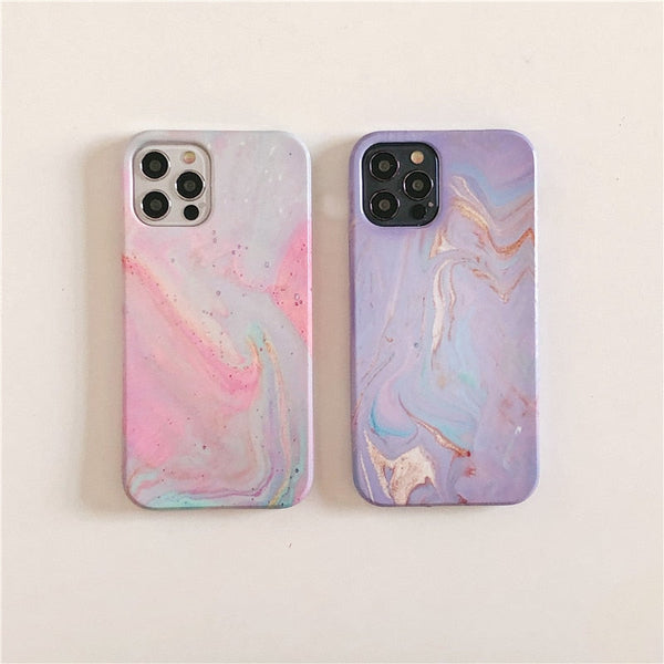 Marble iPhone AirPods Case Combo 2-Fonally-Fonally-iPhone-Case-Cute-Royal-Protective