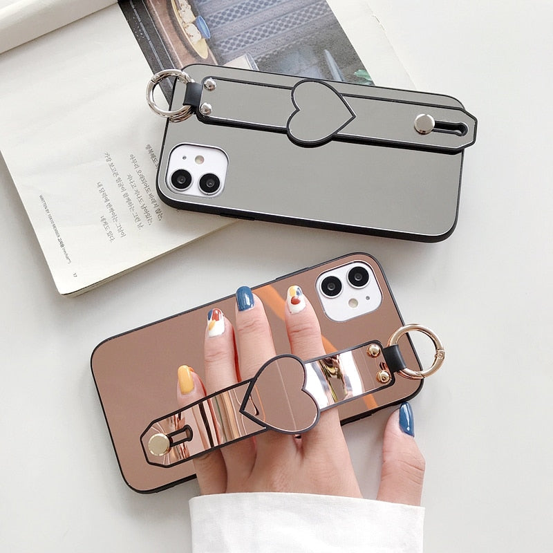 Mirror Heart iPhone Case-Fonally-Fonally-iPhone-Case-Cute-Royal-Protective