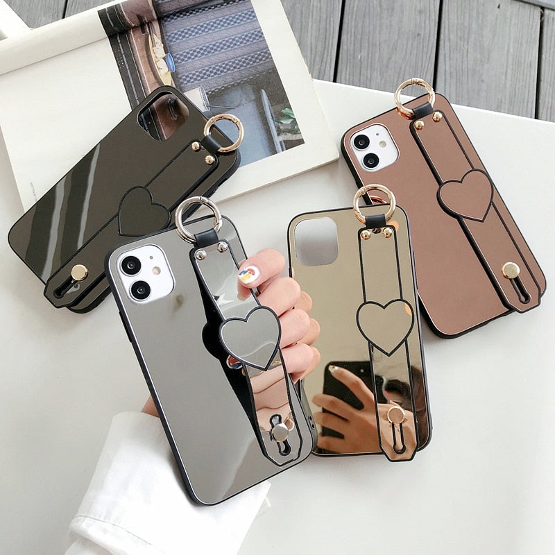 Mirror Heart iPhone Case-Fonally-Fonally-iPhone-Case-Cute-Royal-Protective