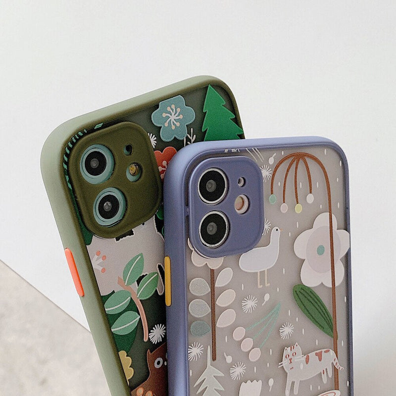 Nature Cartoon iPhone Case-Fonally-Fonally-iPhone-Case-Cute-Royal-Protective