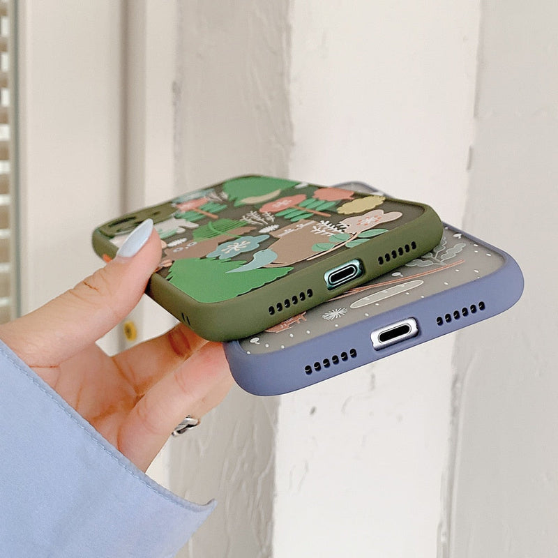 Nature Cartoon iPhone Case-Fonally-Fonally-iPhone-Case-Cute-Royal-Protective