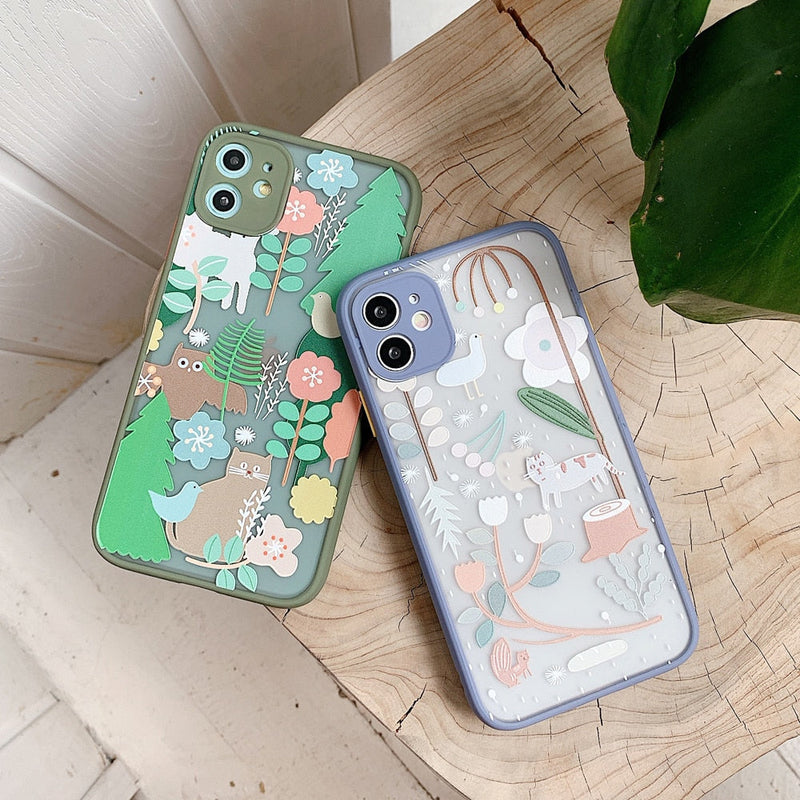 Nature Cartoon iPhone Case-Fonally-Fonally-iPhone-Case-Cute-Royal-Protective
