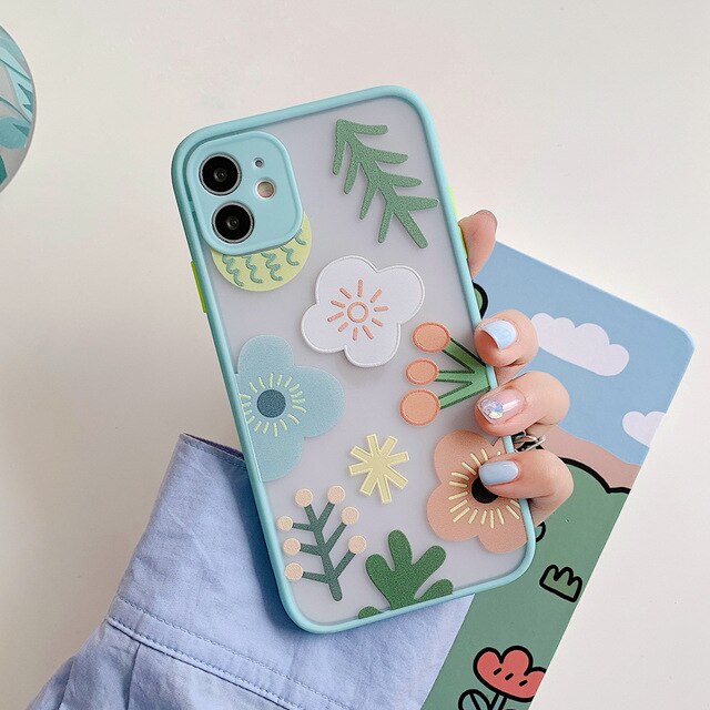 Nature Cartoon iPhone Case-Fonally-For iPhone SE 2020-E-Fonally-iPhone-Case-Cute-Royal-Protective
