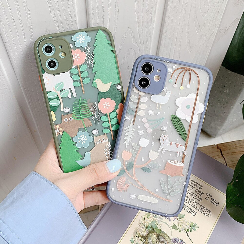 Nature Cartoon iPhone Case-Fonally-Fonally-iPhone-Case-Cute-Royal-Protective
