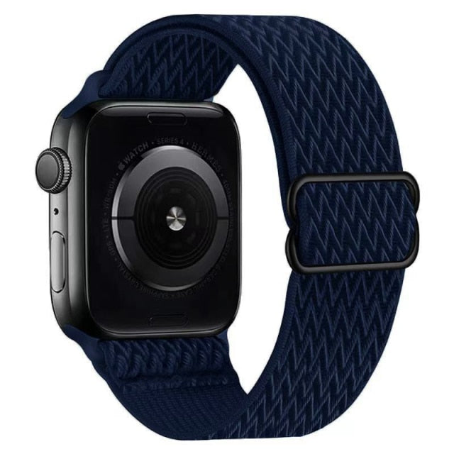 Nylon Bands for Apple Watch-Fonally-Dark Blue 2-38mm 40mm 41mm-