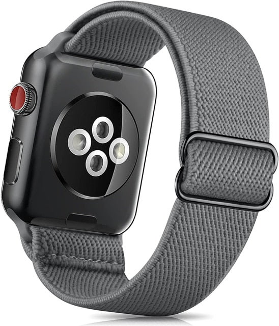 Nylon Bands for Apple Watch-Fonally-Dark Gray 1-38mm 40mm 41mm-