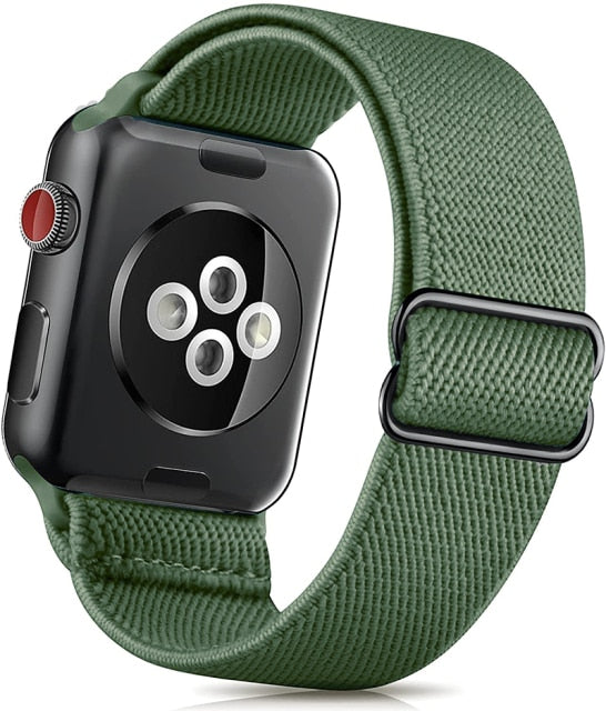 Nylon Bands for Apple Watch-Fonally-Light Green 1-38mm 40mm 41mm-
