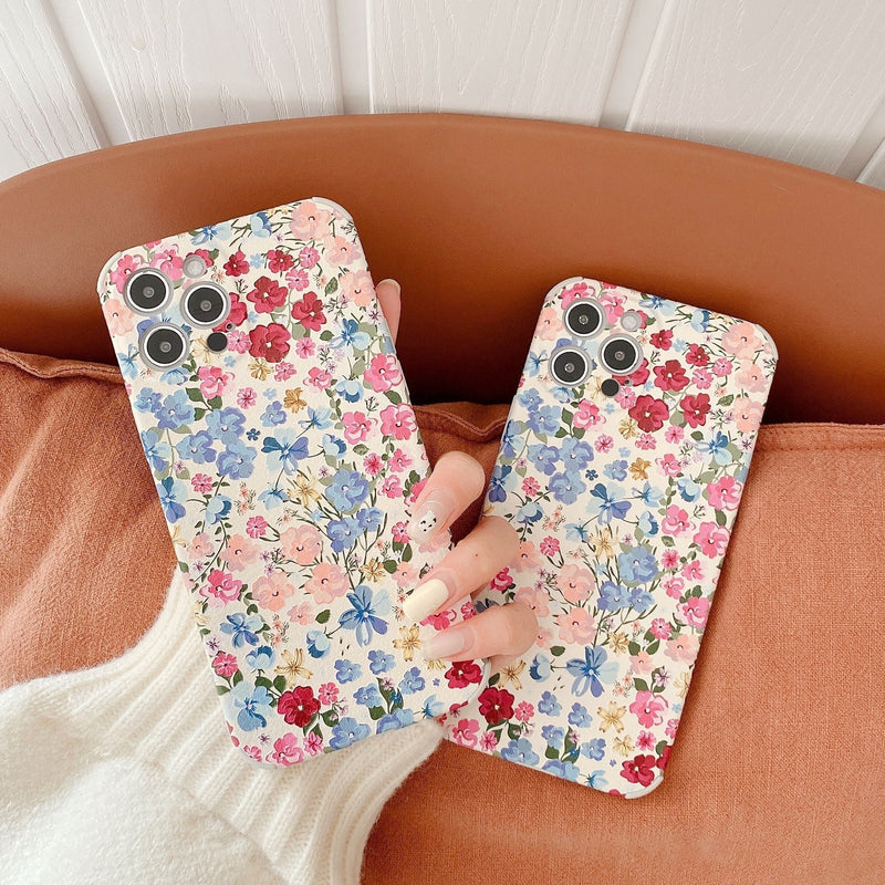 Oil Painting Flower Mix iPhone Case-Fonally-Fonally-iPhone-Case-Cute-Royal-Protective