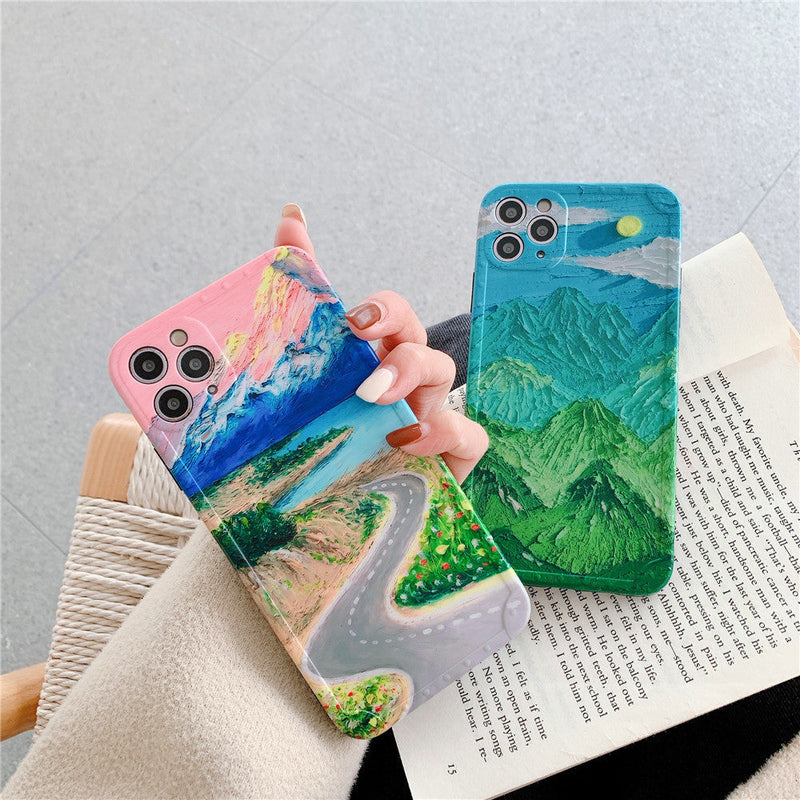 Oil Painting Scenery iPhone Case-Fonally-Fonally-iPhone-Case-Cute-Royal-Protective