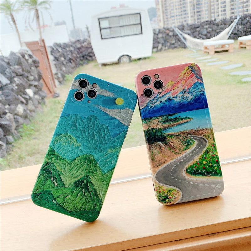 Oil Painting Scenery iPhone Case-Fonally-Fonally-iPhone-Case-Cute-Royal-Protective