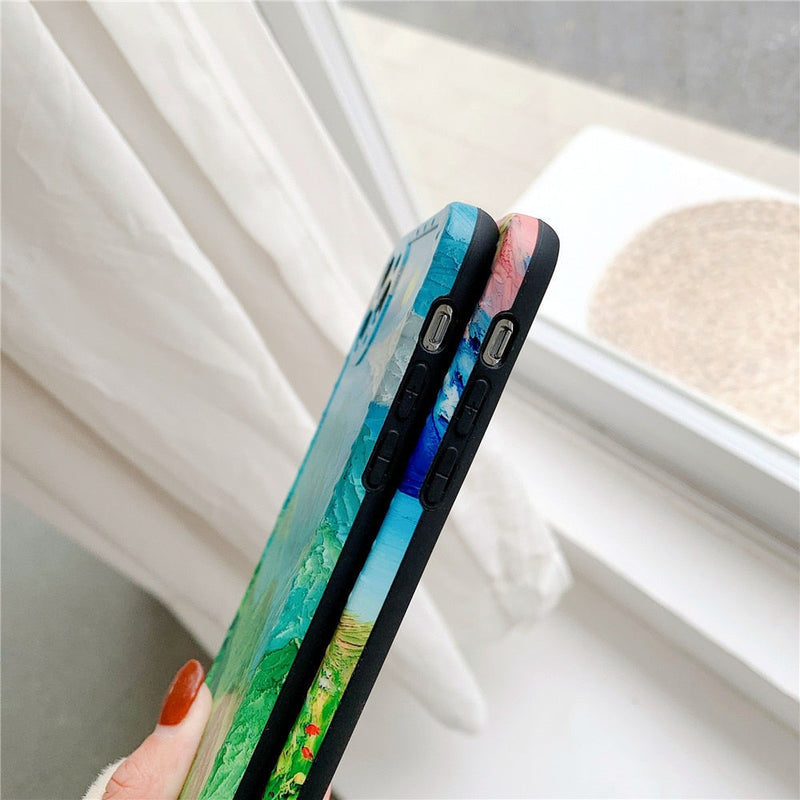 Oil Painting Scenery iPhone Case-Fonally-Fonally-iPhone-Case-Cute-Royal-Protective