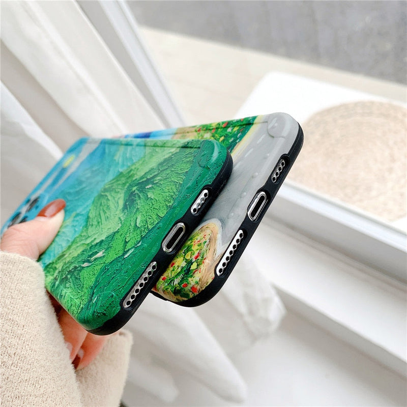 Oil Painting Scenery iPhone Case-Fonally-Fonally-iPhone-Case-Cute-Royal-Protective
