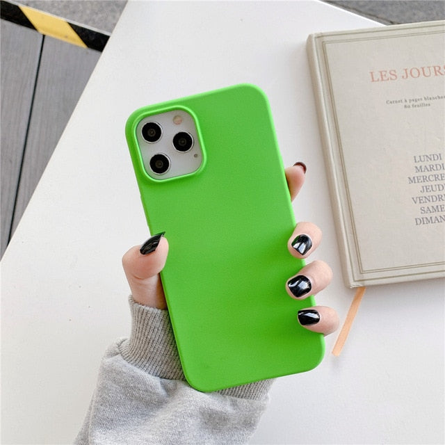 Palette iPhone Case-Fonally-For iPhone 12 Pro Max-Grass Green-Fonally-iPhone-Case-Cute-Royal-Protective