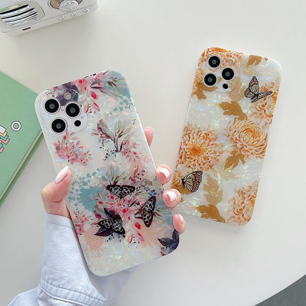 Pearly Butterfly Pavilion iPhone Case-Fonally-Fonally-iPhone-Case-Cute-Royal-Protective