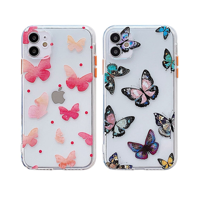 Pink Butterfly iPhone Case-Fonally-Fonally-iPhone-Case-Cute-Royal-Protective
