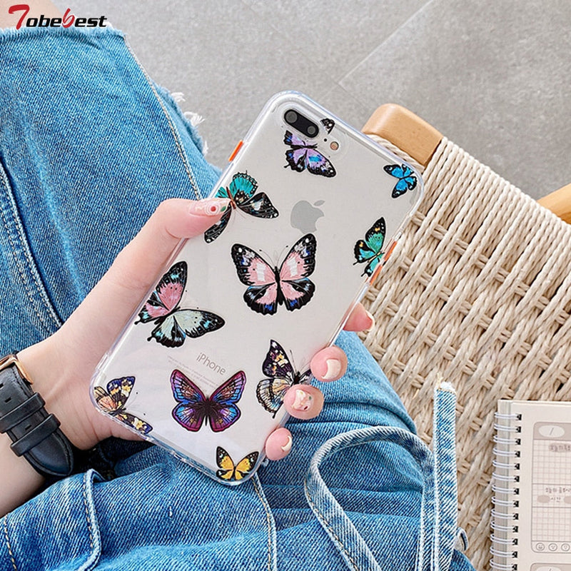 Pink Butterfly iPhone Case-Fonally-Fonally-iPhone-Case-Cute-Royal-Protective