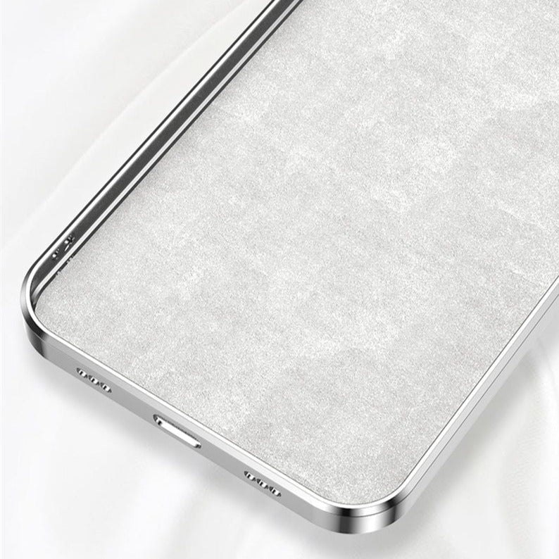 Plated & Square iPhone Case with Metal Ring-Fonally-