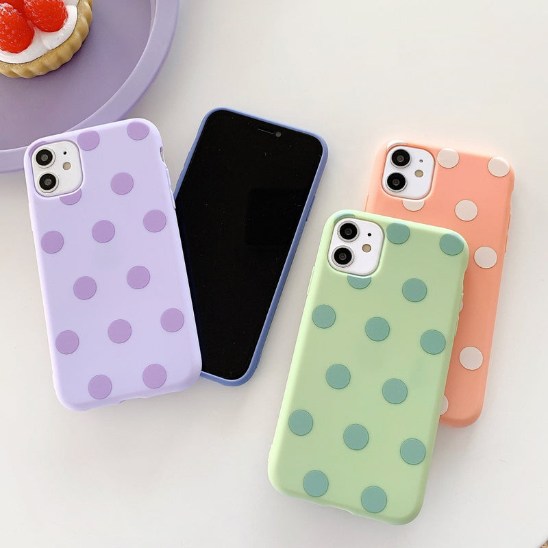 Polka iPhone Case-Fonally-Fonally-iPhone-Case-Cute-Royal-Protective