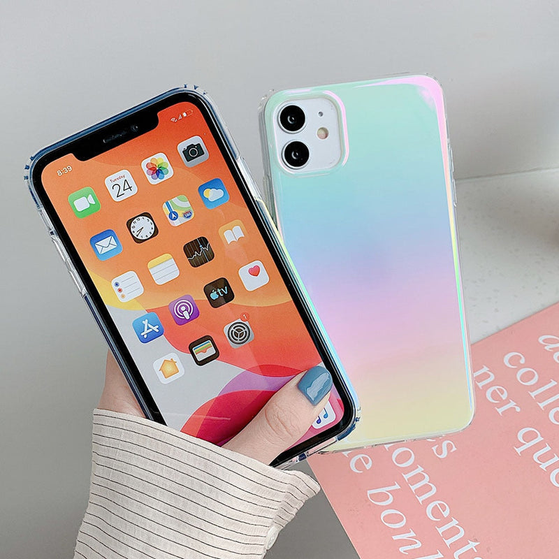 Rainbow Light & Deep Colors iPhone Case-Fonally-Fonally-iPhone-Case-Cute-Royal-Protective