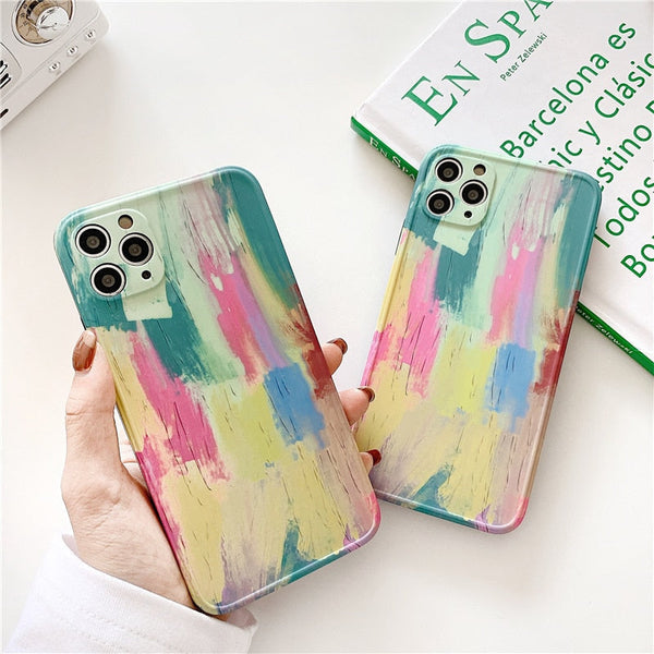 Random Artsy Brush Stroke iPhone Case-Fonally-Fonally-iPhone-Case-Cute-Royal-Protective