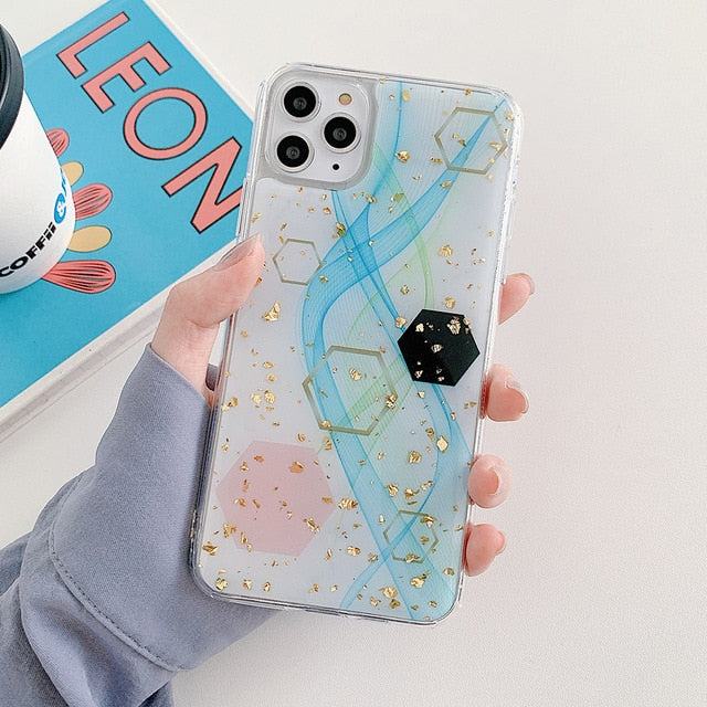 Shapes iPhone Case-Fonally-For iPhone SE 2020-1-Fonally-iPhone-Case-Cute-Royal-Protective