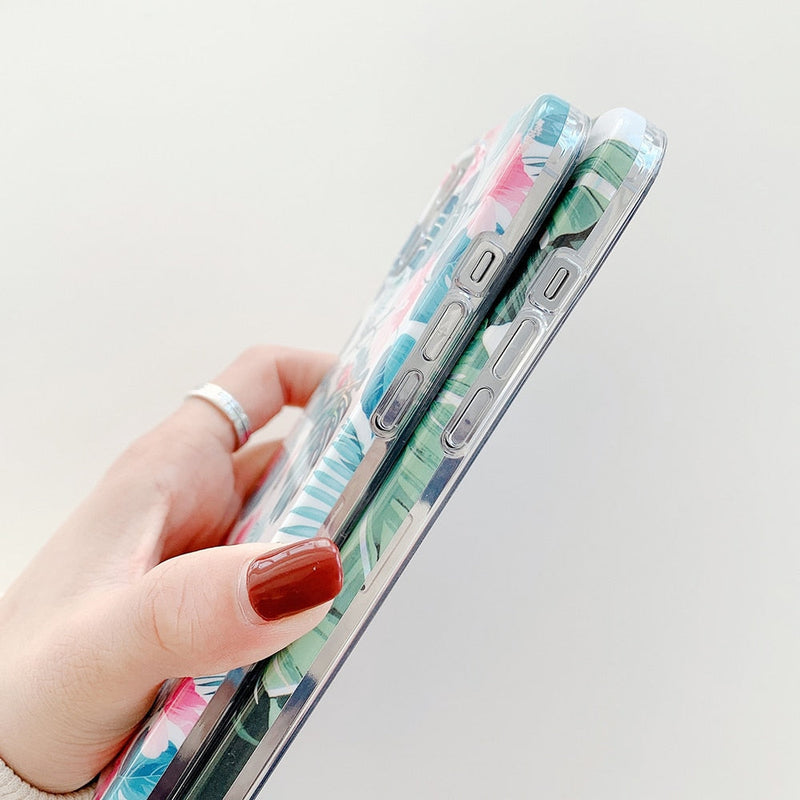 Shimmering Leaves iPhone Case-Fonally-Fonally-iPhone-Case-Cute-Royal-Protective