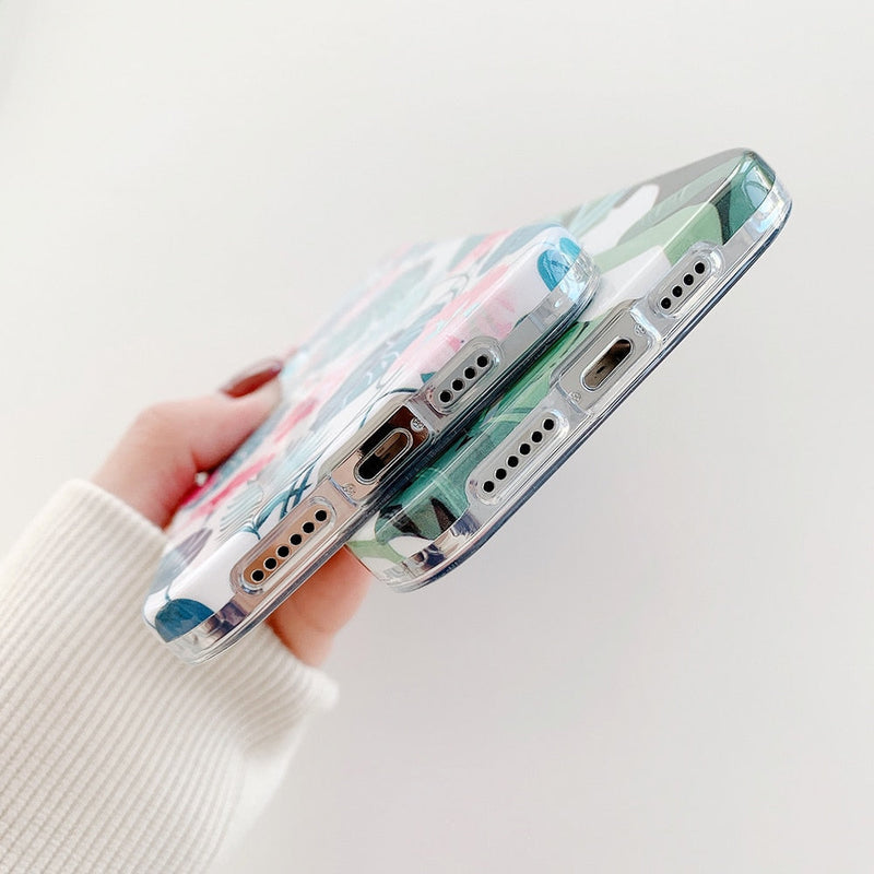 Shimmering Leaves iPhone Case-Fonally-Fonally-iPhone-Case-Cute-Royal-Protective