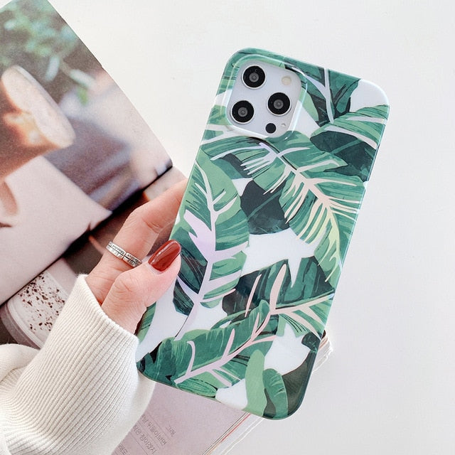 Shimmering Leaves iPhone Case-Fonally-Fonally-iPhone-Case-Cute-Royal-Protective