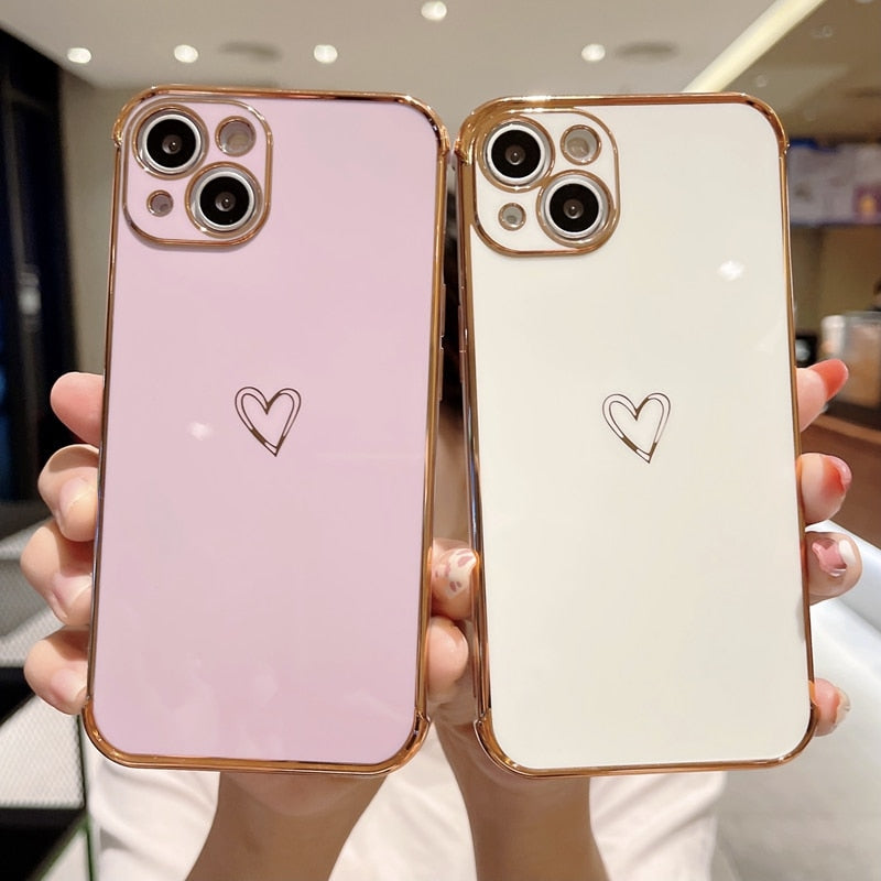 Shiny Heart iPhone Case-Fonally-Fonally-iPhone-Case-Cute-Royal-Protective