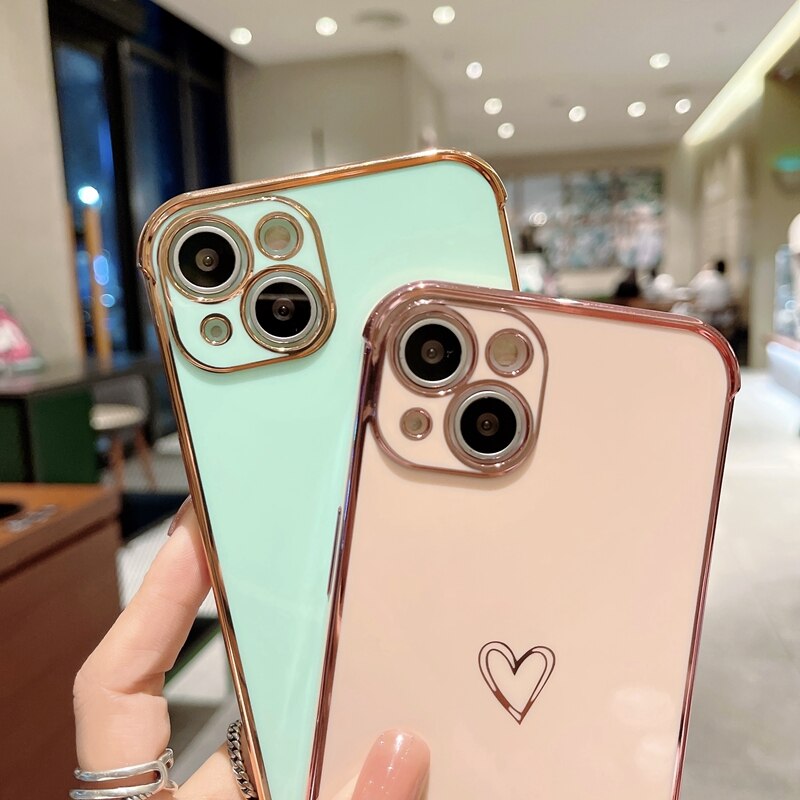 Shiny Heart iPhone Case-Fonally-Fonally-iPhone-Case-Cute-Royal-Protective