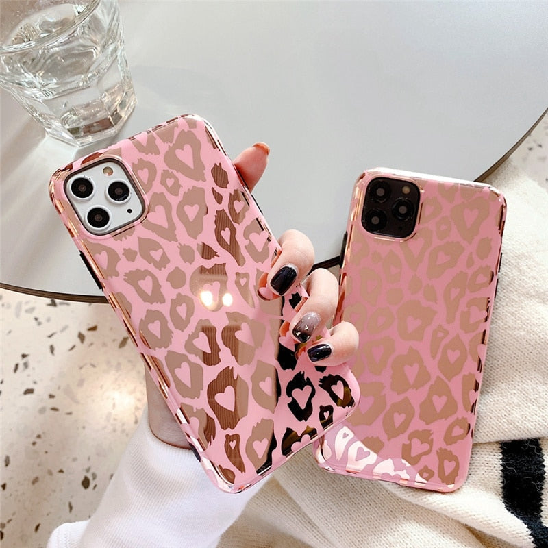 Shiny Leopard Print iPhone Case-Fonally-Fonally-iPhone-Case-Cute-Royal-Protective