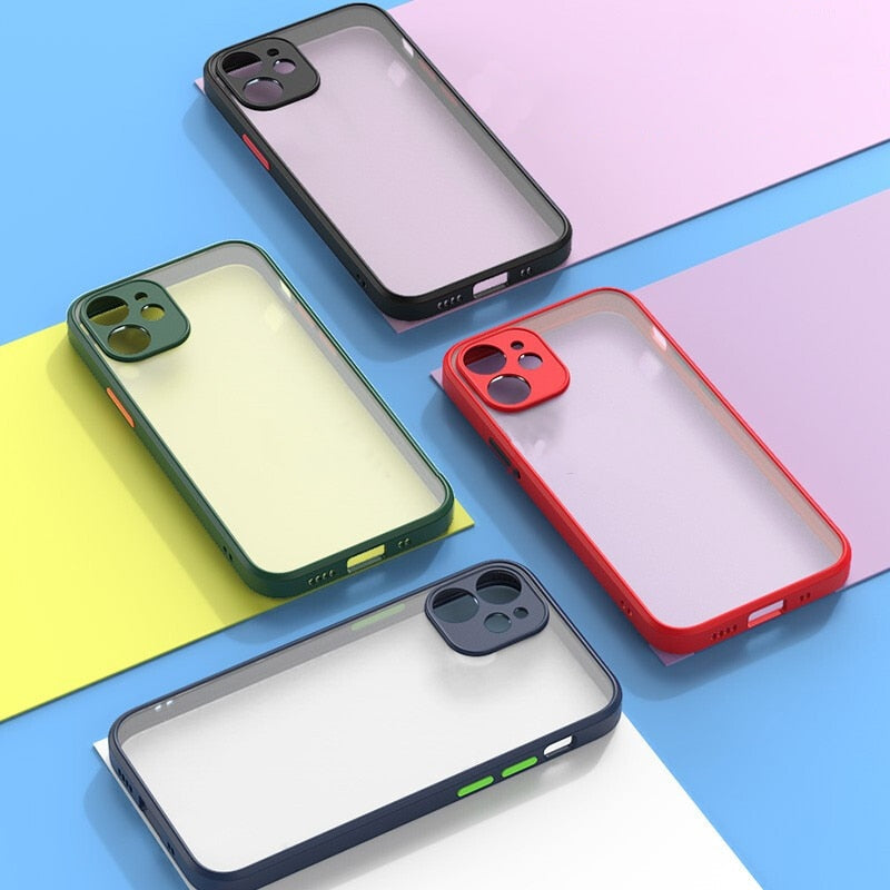 Shockproof Matte Silicone iPhone Case-Fonally-