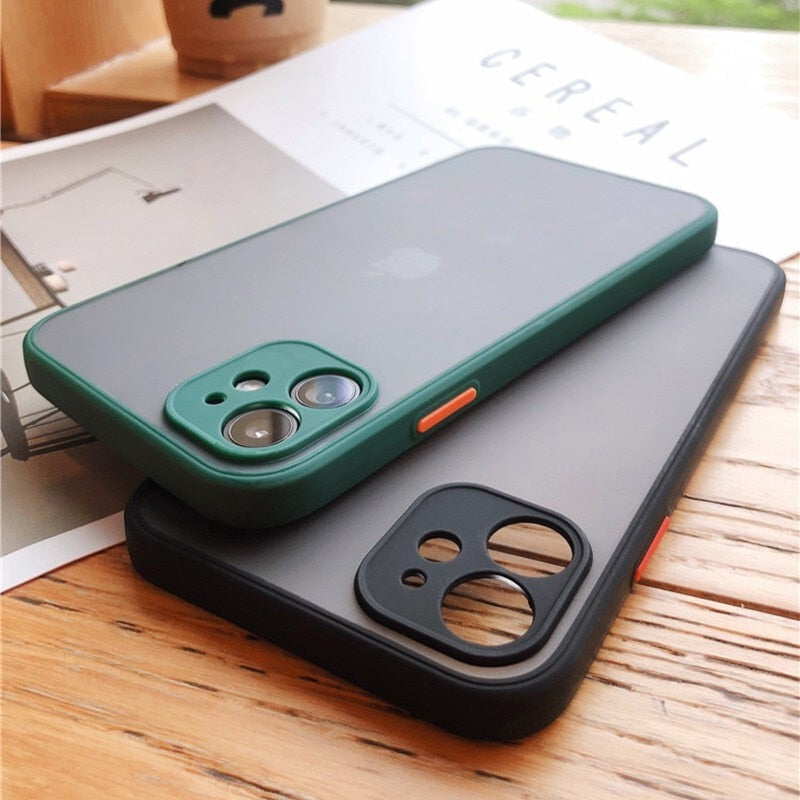 Shockproof Matte Silicone iPhone Case-Fonally-