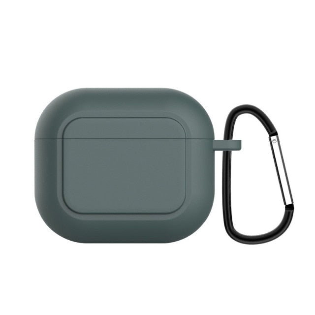 Silicone AirPods 3 Cases-Fonally-Dark Green-Fonally-iPhone-Case-Cute-Royal-Protective