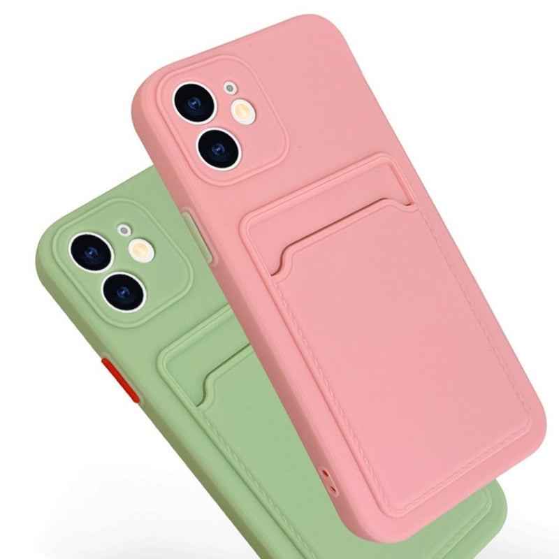 Silicone iPhone Case with Embedded Wallet-Fonally-Fonally-iPhone-Case-Cute-Royal-Protective