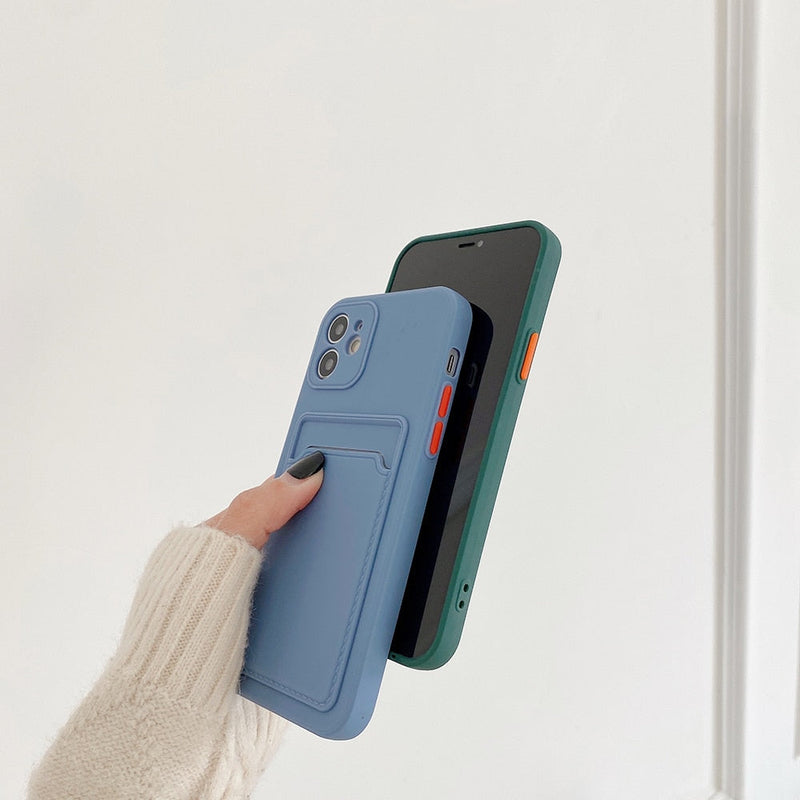 Silicone iPhone Case with Embedded Wallet-Fonally-Fonally-iPhone-Case-Cute-Royal-Protective