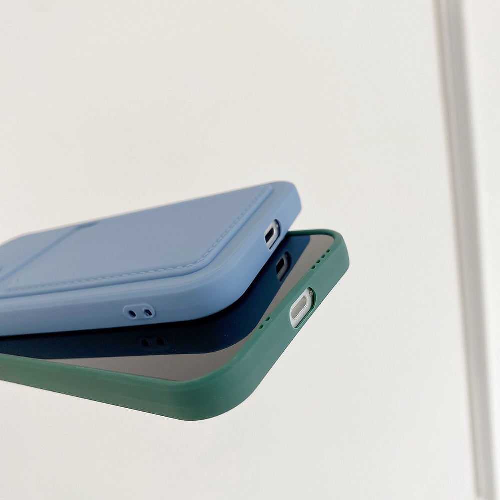 Silicone iPhone Case with Embedded Wallet-Fonally-
