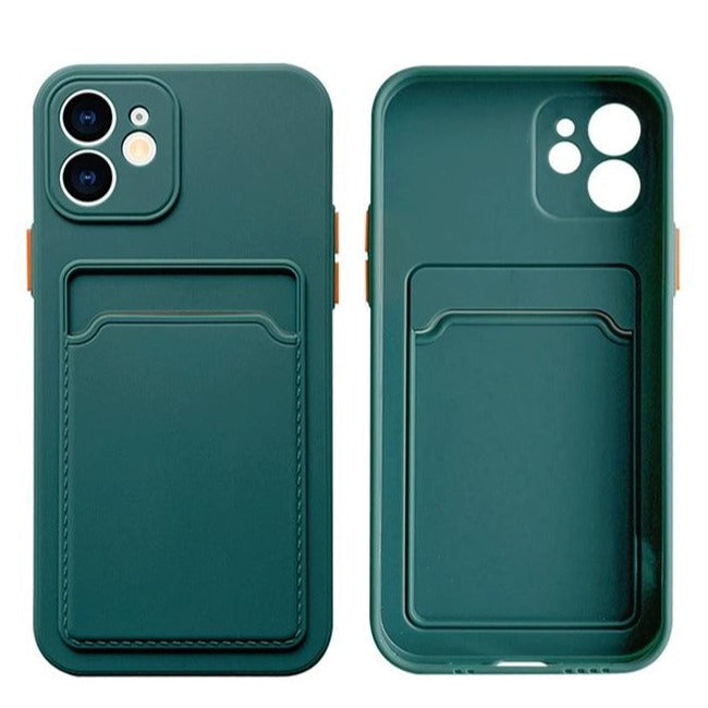 Silicone iPhone Case with Embedded Wallet-Fonally-