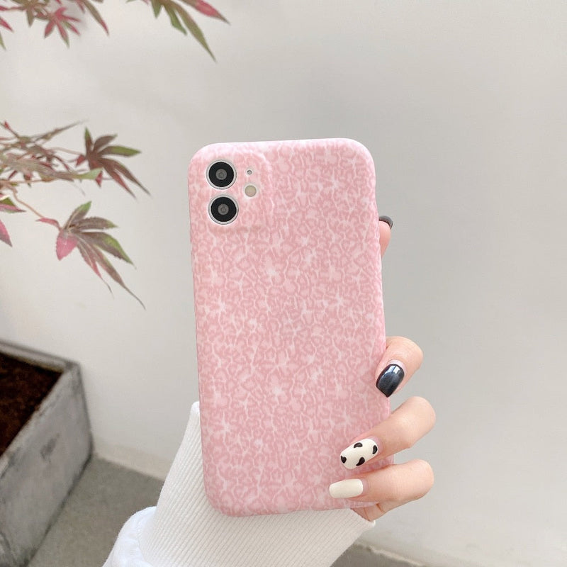 Small Leopard Print Pink iPhone Case-Fonally-Fonally-iPhone-Case-Cute-Royal-Protective